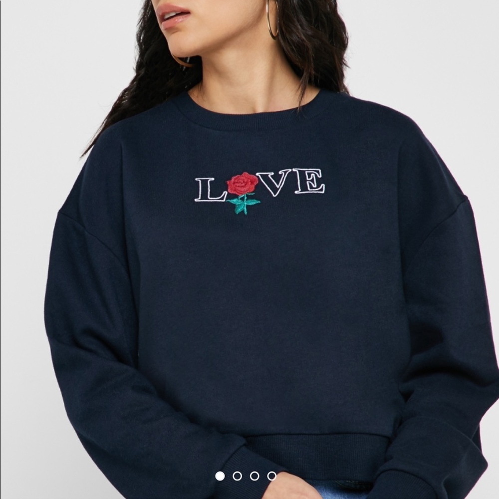 Topshop LOVE Sweatshirt